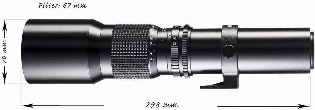 Walimex 500mm 1:8,0 CSC-Objektiv für Micro Four Thirds Bajonett schwarz ( für Vollformat gerechnet,