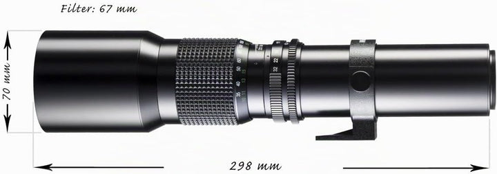 Walimex 500mm 1:8,0 CSC-Objektiv für Micro Four Thirds Bajonett schwarz ( für Vollformat gerechnet,