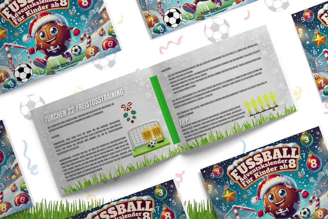 Der ultimative Fussball-Adventskalender für Kids ab 8: Freue dich auf 24 Tage voller Fussball-Tricks