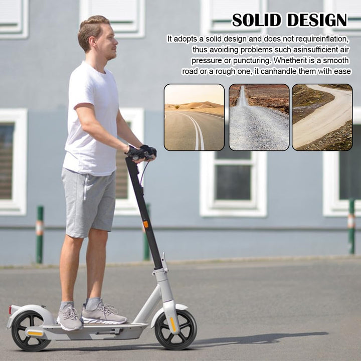 2 Stück 200mm Ersatzräder, Scooter Rollen, Anti-Rutsch Roller Räder, City ScooterRollen für Roller u