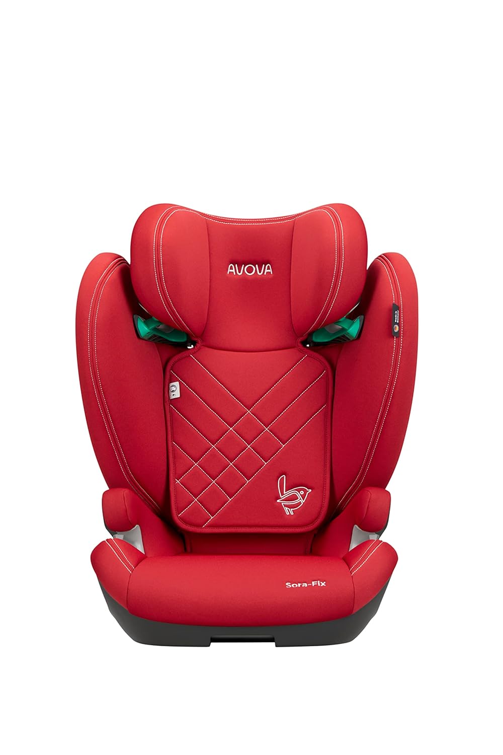 AVOVA Sora-Fix (Maple Red) der Folgesitz geeignet von 100 bis 150 cm, 4 bis 12 Jahre, mit Isofix, Bo