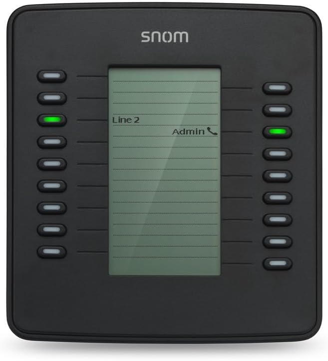 Snom D7 USB-Erweiterungsmodul für D7xx-Telefone (hochauflösendes Schwarz-Weiss-Display mit Hintergru