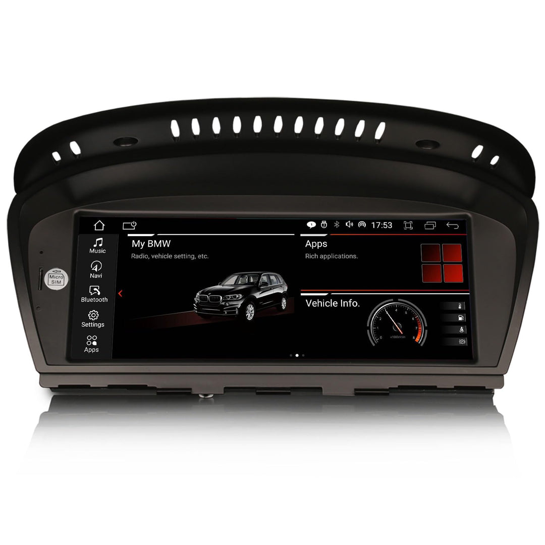 Erisin 8.8 Zoll 8-Kern Android 12.0 GPS Autoradio CarPlay Navi für BMW 3er E90 E91 E92 E93 5er E60 E