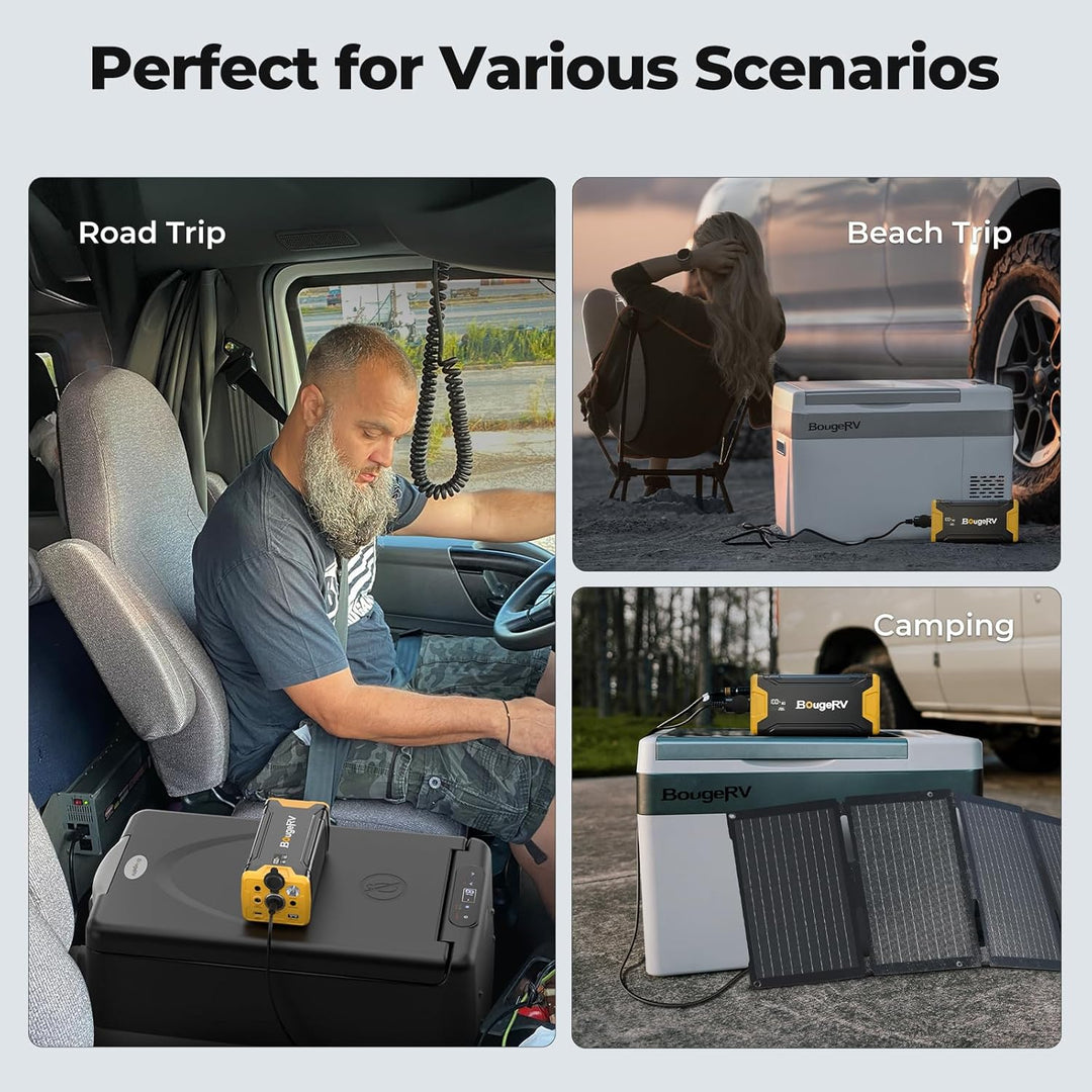 BougeRV 277Wh Tragbare Powerstation für CRPRO Kompressor-Kühlschrank und CRX2 Kompressor-Kühlbox, Tr