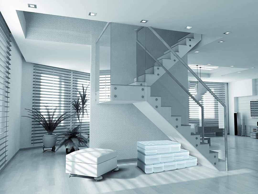 Rotho Systemix Schubladenbox 1 Schub, Kunststoff (PP) BPA-frei, transparent, M (39.5 x 25.5 x 20.3 c