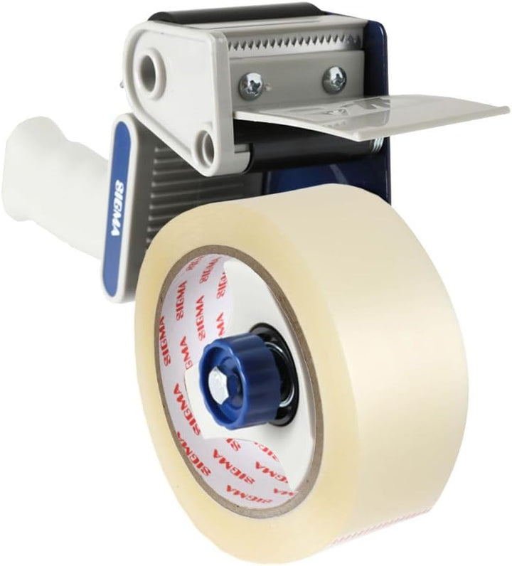 SIGMA Klebebandroller-Set, Polypropylen, grau, für 50 mm x 66 m Rollen, 3-teilig