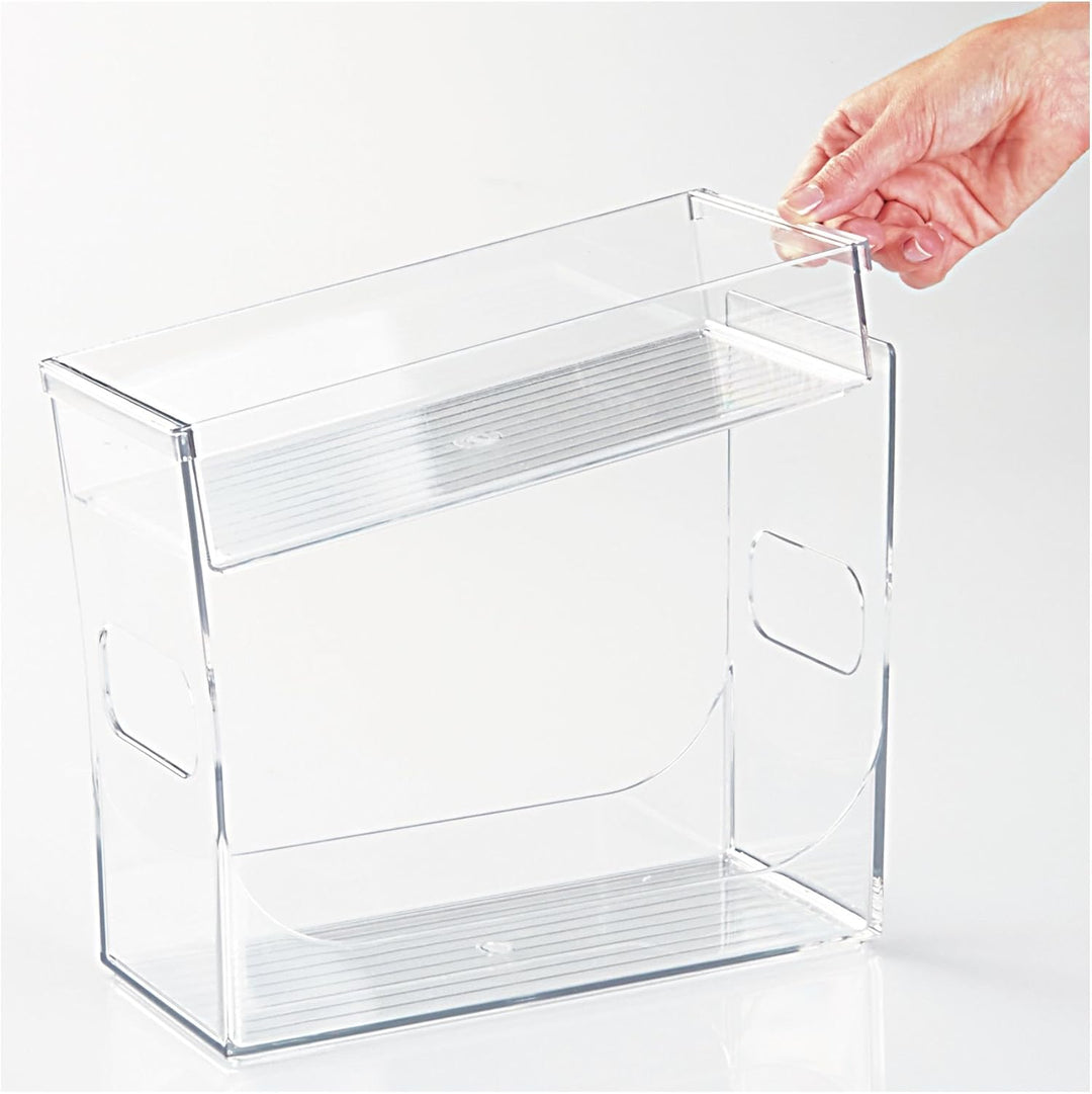 iDesign 68530EU Schrank-Boxen Gewürzregal, 25,75 cm x 11,75 cm x 21,75 cm, durchsichtig, 25,75 cm x