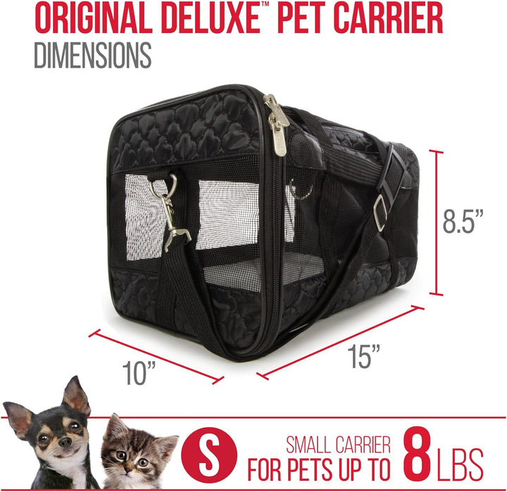 Sherpa Travel Transportbox für Haustiere, von Fluggesellschaften zugelassen, Small, Black Lattice 15