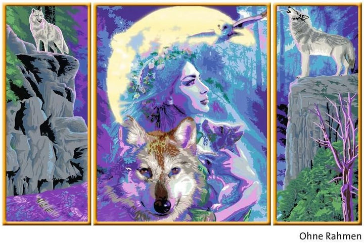 Ravensburger Malen nach Zahlen 28960 - Mystische Freundschaft - Für Erwachsene und Kinder ab 14 Jahr