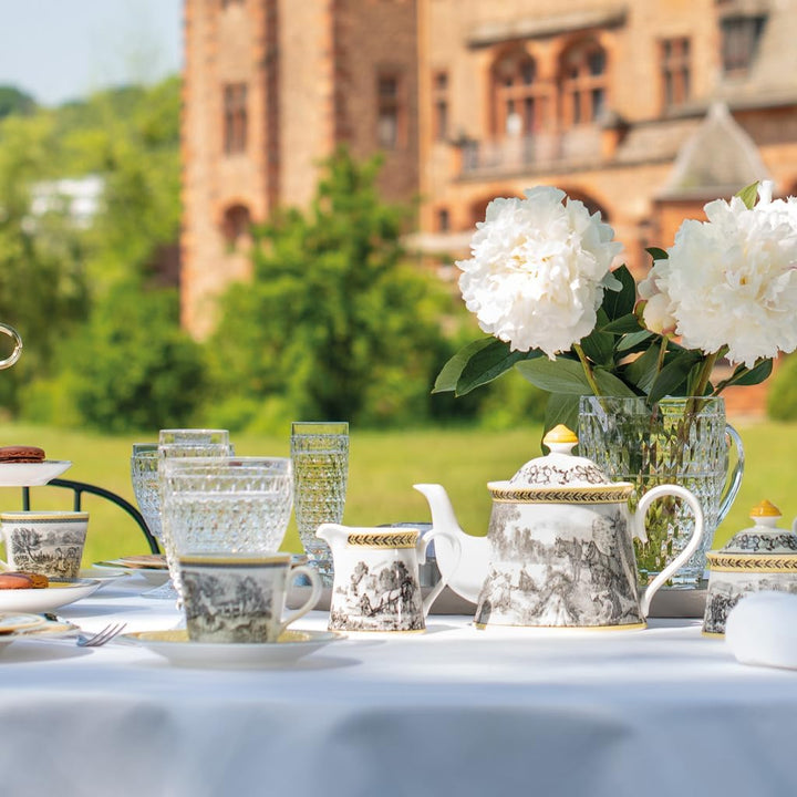 Villeroy und Boch Audun Ferme Tasse, 350 ml, Höhe: 8cm, Premium Porzellan, Weiss/Bunt Landhaus & Rus