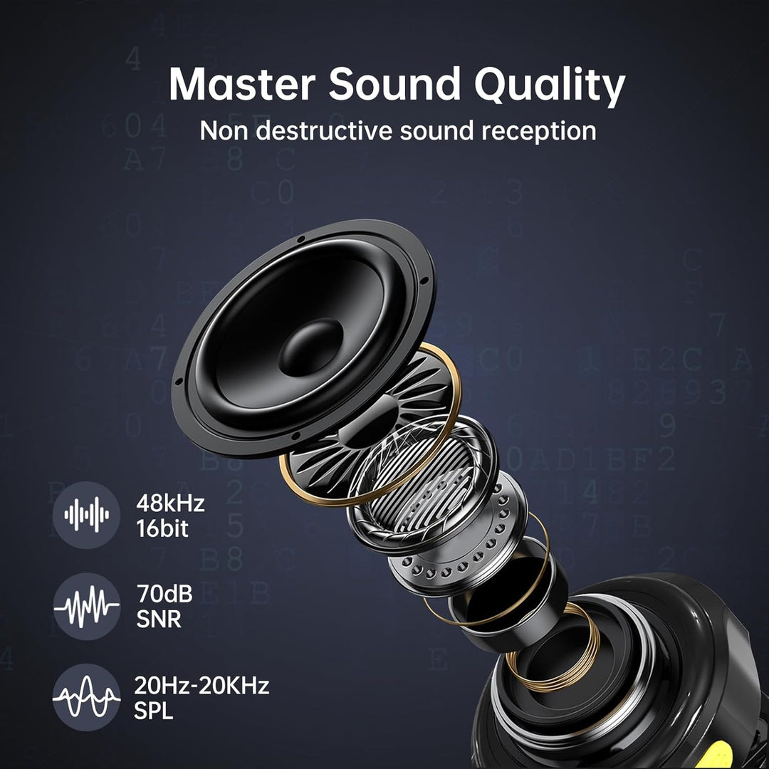 Mini Lavalier Wireless Mikrofon, Kabellose Bluetooth Ansteckmikrofon für iPhone/Android/PC Handy Wir