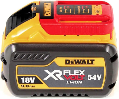 Dewalt DCB547 18 V / 54 V XR FLEXVOLT 9.0 Ah Akku + DCB118 Schnellladegerät, 18 V, Gelb Einzelbett,