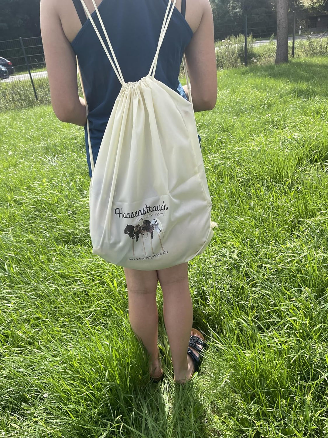 Sweety Toys 14507 Hobbyhorse Transportbeutel Hobbyhorsing Turnbeutel/Rucksack für Steckenpferd
