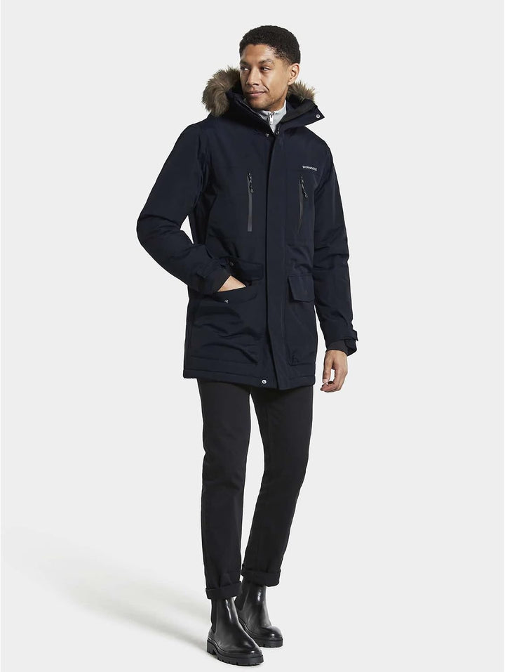 Didriksons Herren Winterjacke FREDRIK PARKA Einheitsgrösse Dunkelblau, Einheitsgrösse Dunkelblau