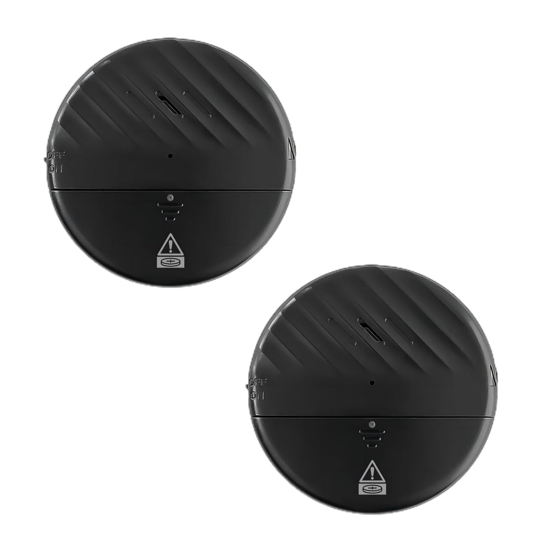 ThreeH Vibrationssensor Alarm 125dB Laut Schlank mit Batterien Einstellbare Empfindlichkeit LED-Anze