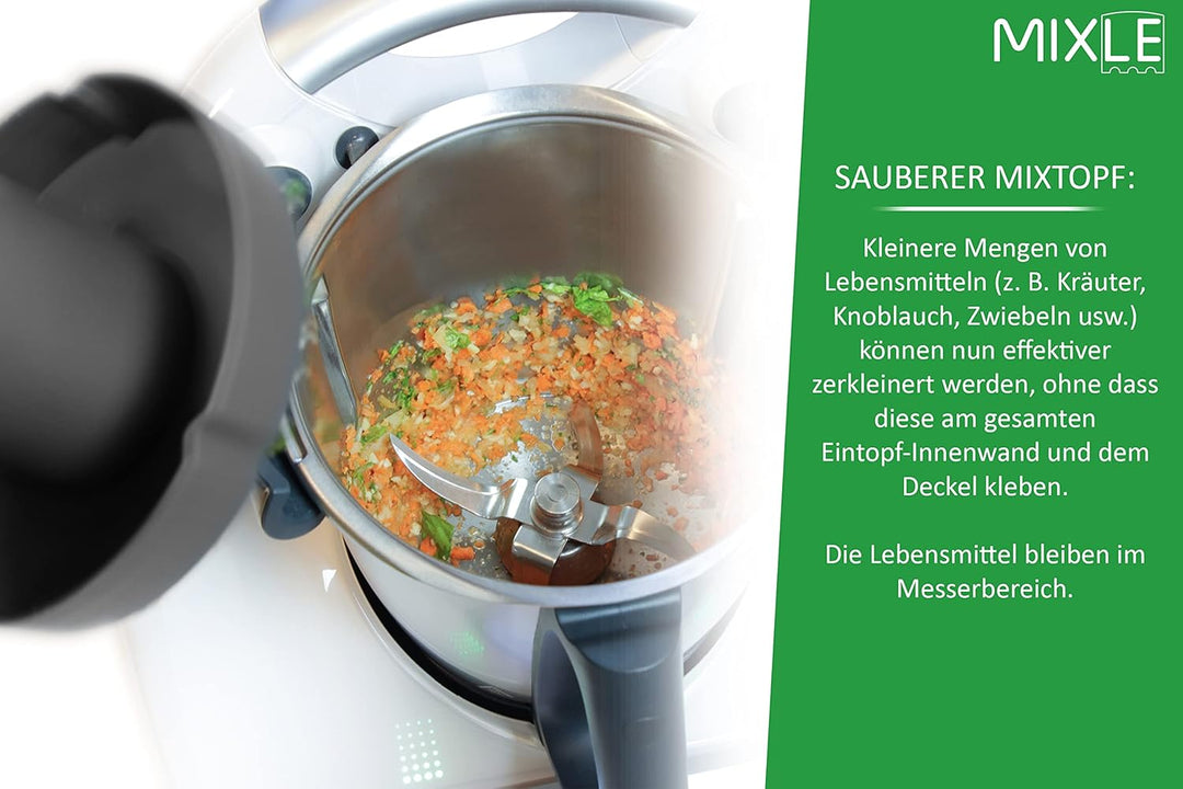 Mixraumteiler, Mixtopf Verkleinerung kompatibel mit Thermomix TM6, TM5, effektiveres zerhäckseln von