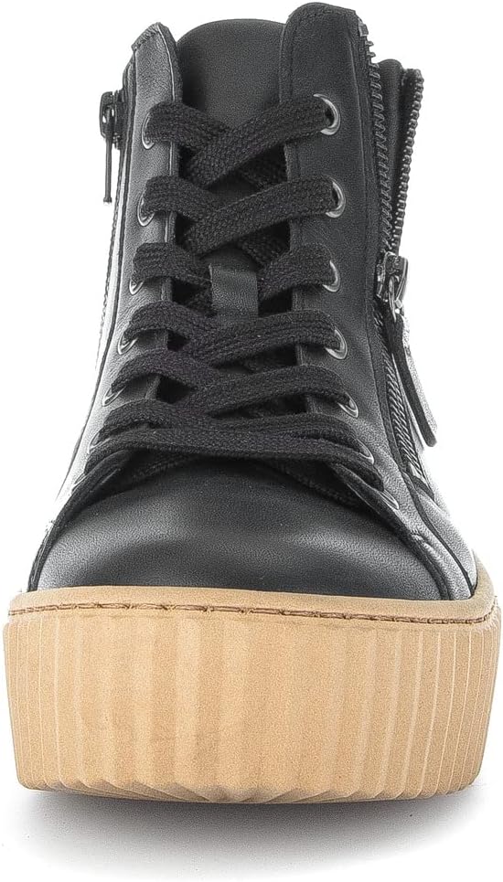 Gabor Damen High-Top Sneaker, Frauen Halbschuhe,Wechselfussbett,Best Fitting 38 EU Schwarz, 38 EU Sc