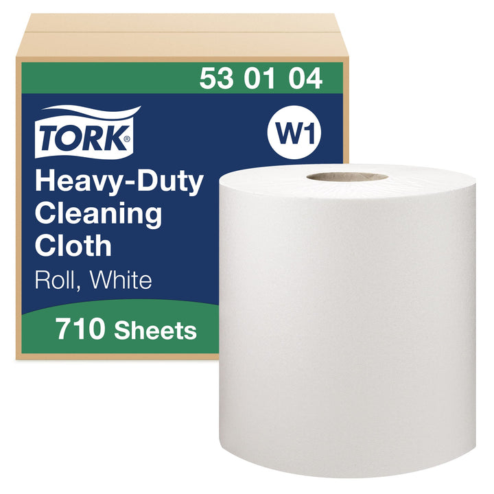 Tork 530104 Extra Starke Reinigungstücher für W1 Bodenständer- und Wandhalter-System / 1-lagige Putz