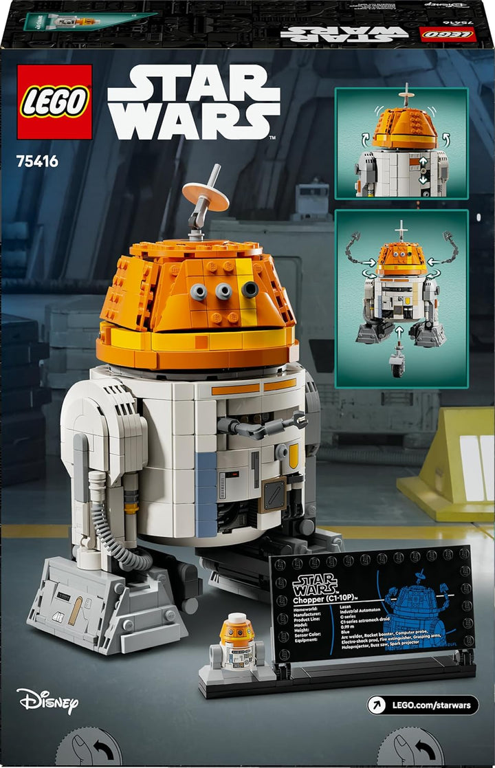 LEGO Star Wars 75416 Ahsoka Astromech-Droide Chopper (C1-10P) Figur - Spielzeug mit beweglichem Kopf