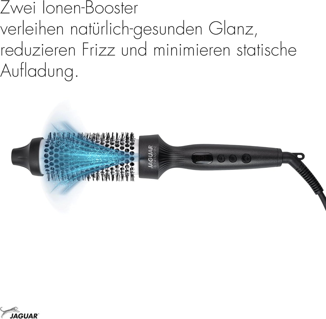 JAGUAR Thermo Bürste TB Infrashine | Thermal Brush mit Infrarot Heizung und Ionen Booster | 2in1: St