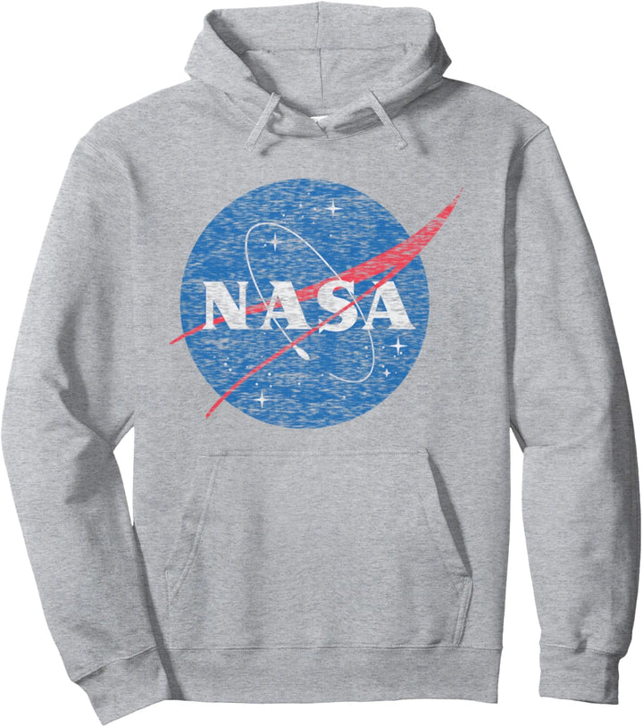 NASA Distressed Vintage Classic Logo Pullover Hoodie