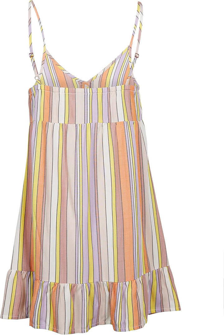 O'Neill Damen Malu Beach Dress Lässiges Kleid S-M 32021 Multi Stripe, S-M 32021 Multi Stripe