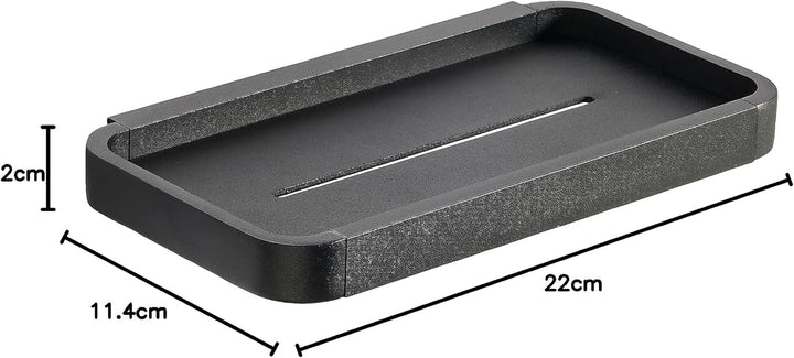 Zone Denmark Rim Duschregal, 22 x 11,4 x 2 cm, Schwarz Schwarz 22 x 11,4 x 2 cm, Schwarz 22 x 11,4 x