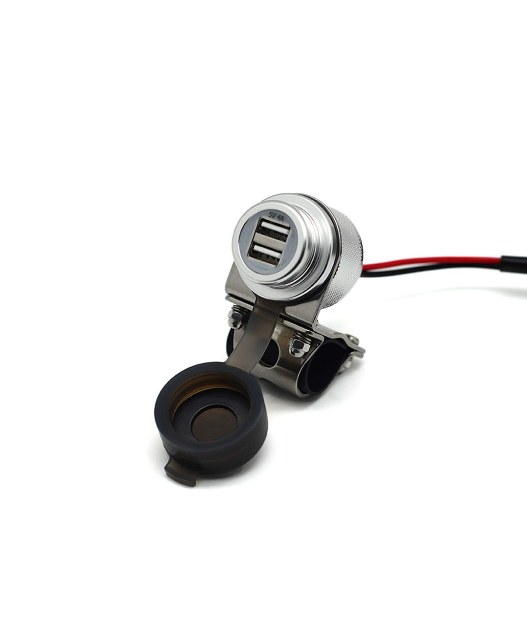 Cliff Top 4A 20W Aluminium Motorrad USB-Ladegerät, mit magnetischem Netzschalter, Dual-Port Schnelll