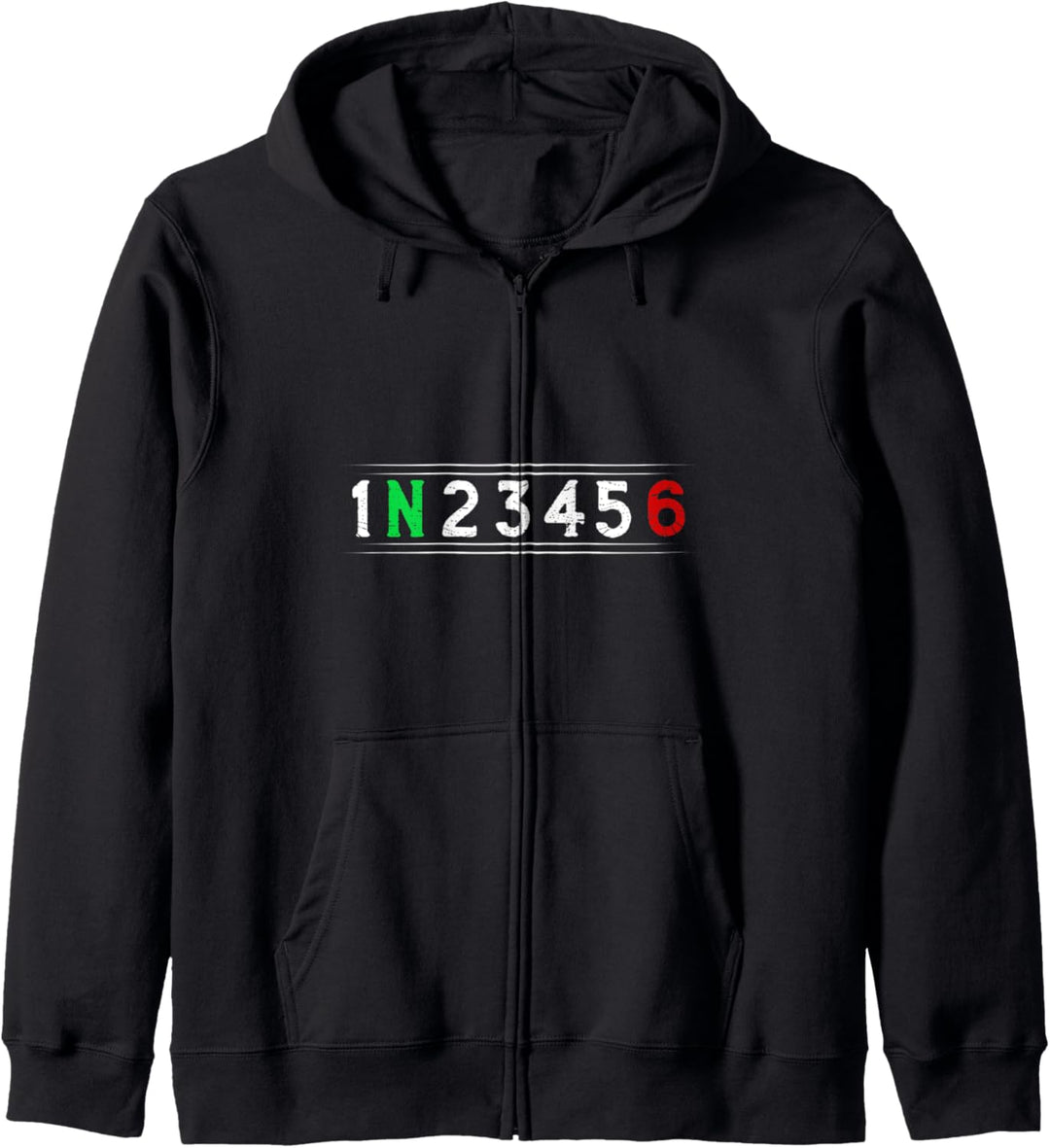 1N23456 Supermoto Enduro Lustig Bikerstyle Chopper Motocross Kapuzenjacke