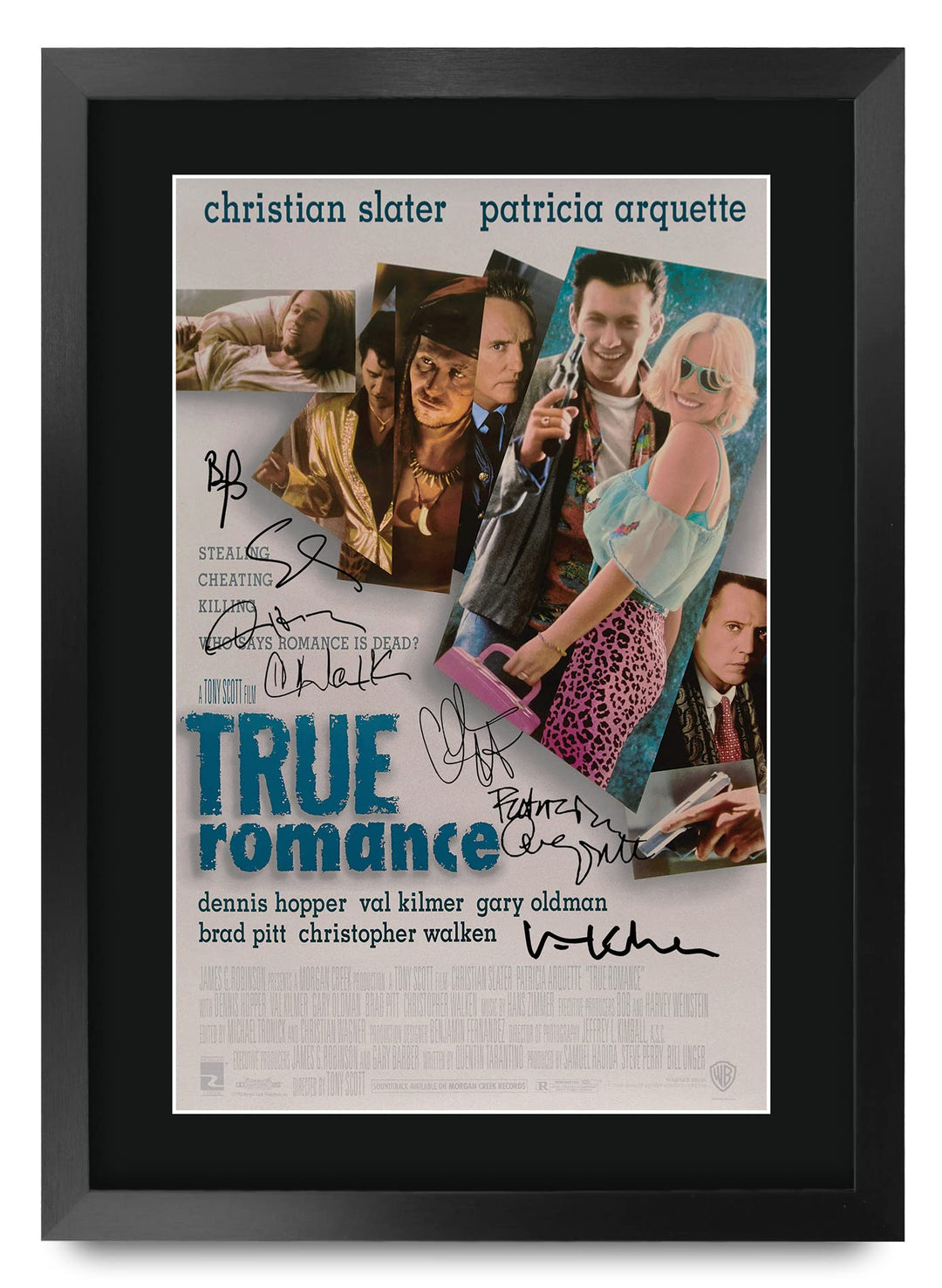 HWC Trading FR A3 True Romance Gifts Bedrucktes Poster, signiertes Autogramm-Bild für Film-Erinnerun