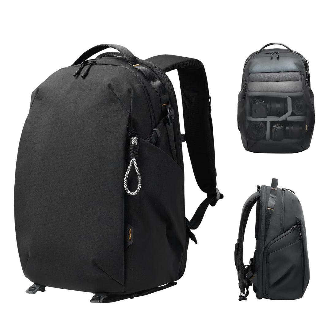 ULANZI YY038 Kamerarucksack 22L, Grosse wasserabweisend Fotorucksack für Kamera, Objektive, Drohne &