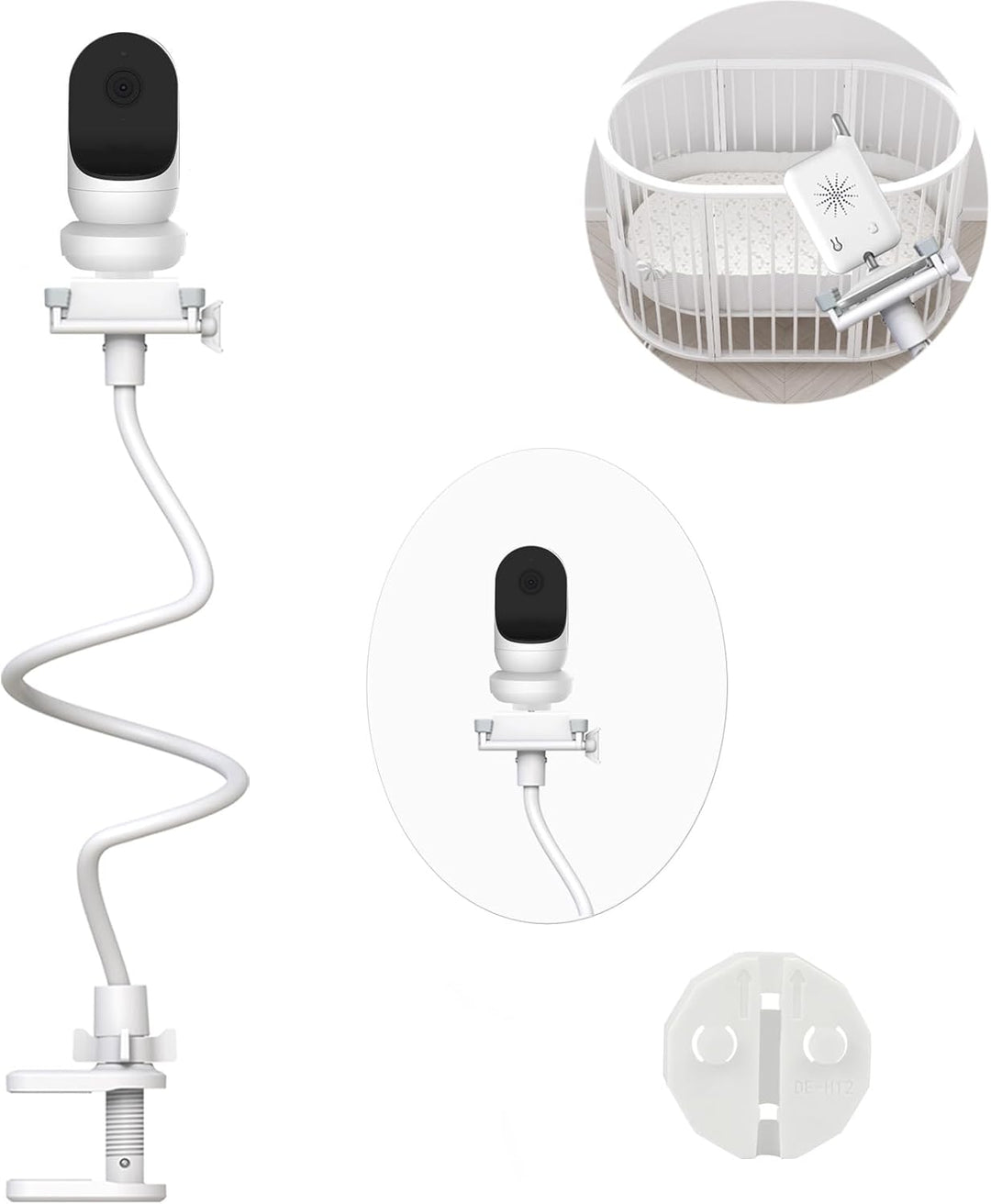Derebir Babyphone Halterung Kompatibel für Owlet Kamera Halterung Kamera Halter Baby Kamera Handyhal