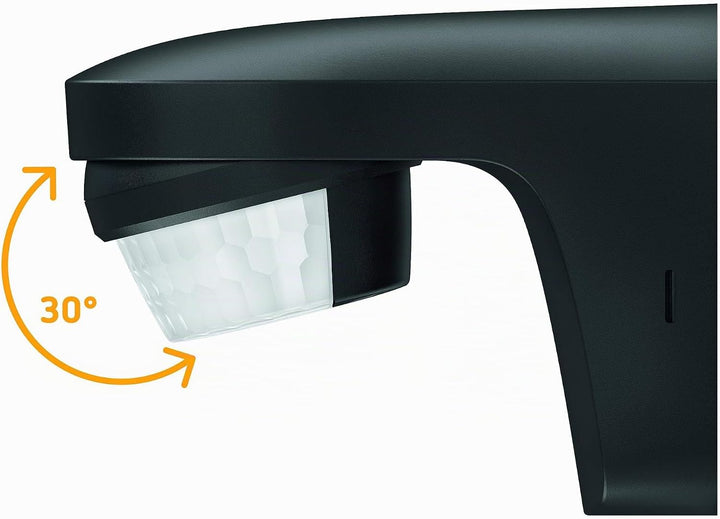 Theben 1010506 theLuxa S180 BK Bewegungsmelder mit 180° Erfassungswinkel für den Aussenbereich, Bewe