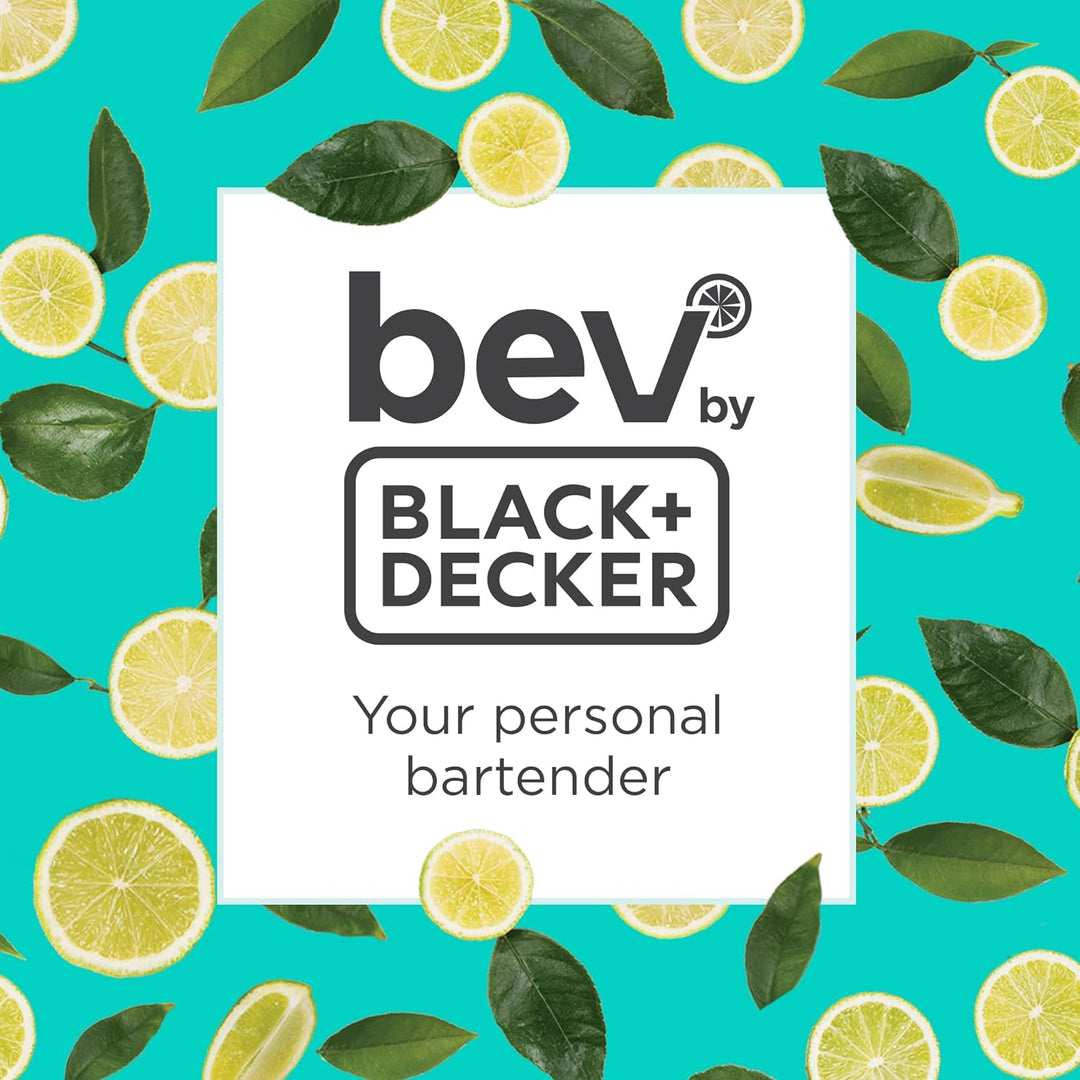 Black+Decker BEV Cocktail-Maschine BEHB101 (individuelle Cocktails auf Knopfdruck, Platz für 5 Spiri