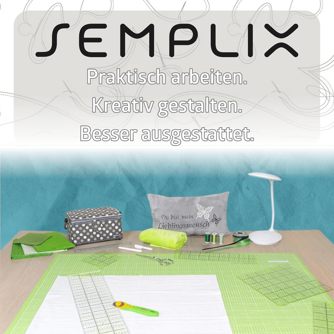 SEMPLIX Schneidematte A0 selbstheilend 120 x 80 cm Patchwork Basteln | Grosse A0 Schneidematte 120 x
