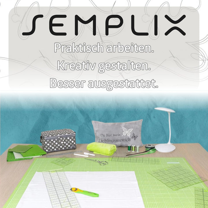 SEMPLIX Schneidematte A0 selbstheilend 120 x 80 cm Patchwork Basteln | Grosse A0 Schneidematte 120 x