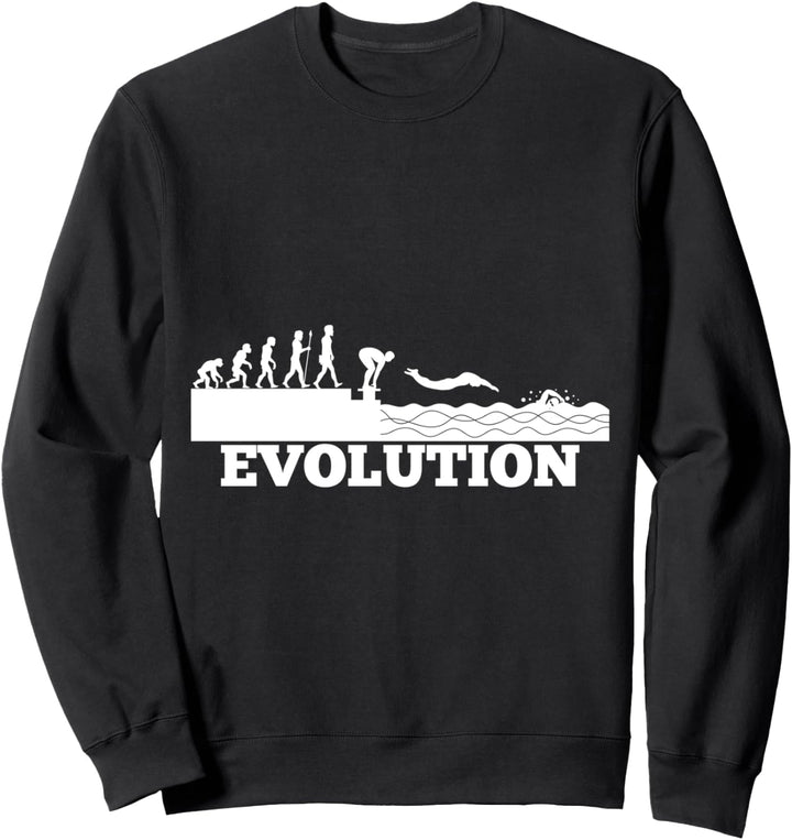 Swimming Pool Evolution Lustiges Geschenk Fun T Shirt Sweatshirt