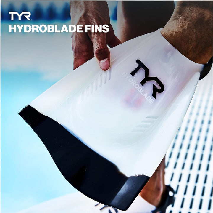 TYR Hydroblade Fins Schuhe XXL farblos, XXL farblos
