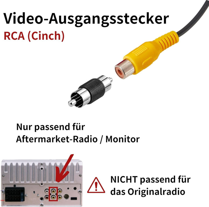 RED WOLF Auto Rückfahrkamera Bremslicht Kamera für Vauxhall Vivaro Opel Vivaro Renault Trafic ab 201