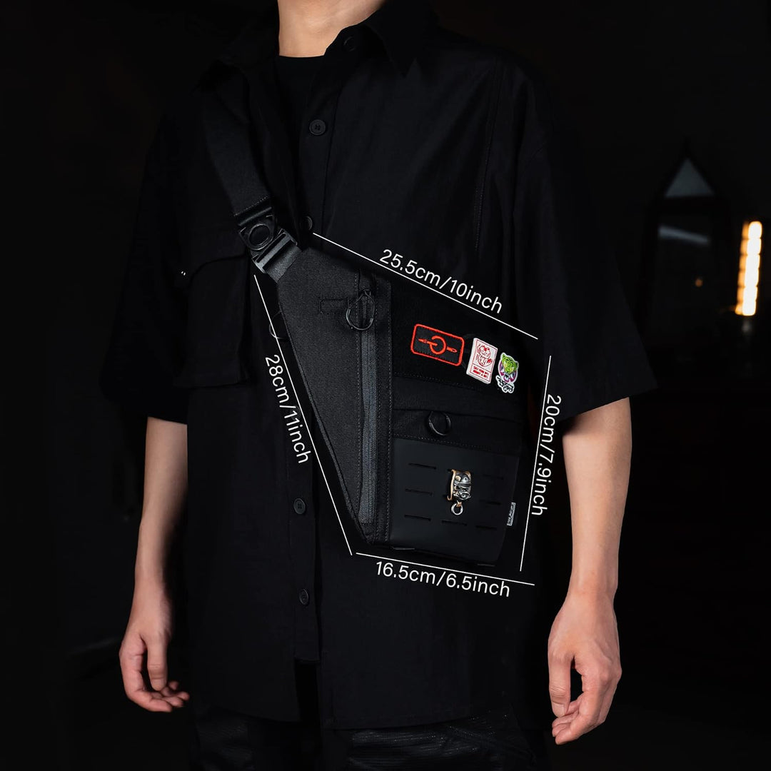 TACTICAL GEEK Cache L1 Umhängetasche Leichter Brustrucksack Umhängetasche Anti-Diebstahl Wasserdicht