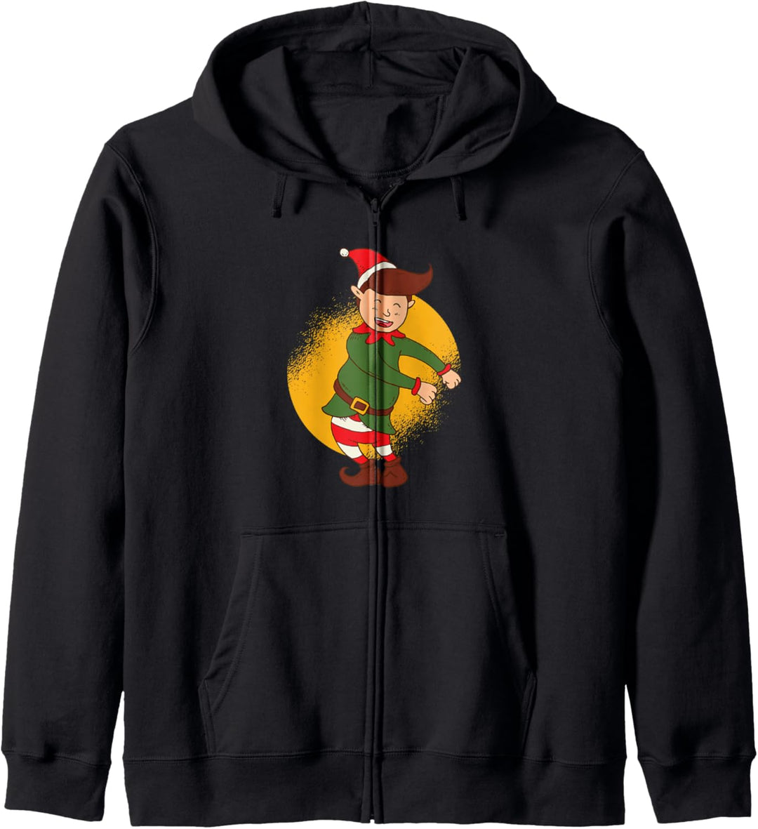 Weihnachtsmann's kleiner Elfenhelfer beim Floss Tanz Kapuzenjacke