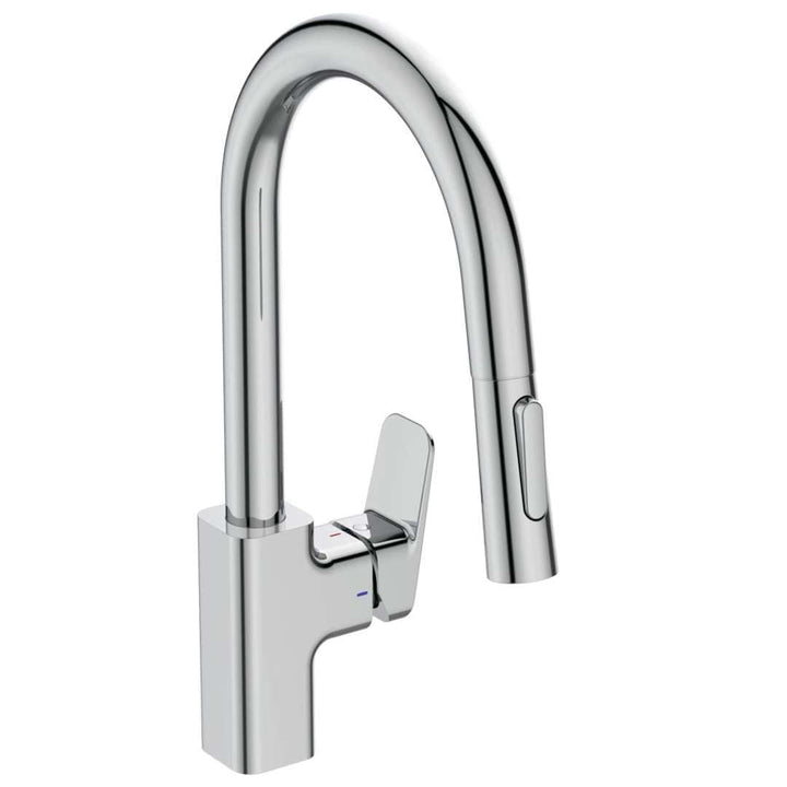 Ideal Standard BD338AA Ceraplan Küchenarmatur hoher Auslauf mit Handbrause 2-Funktions-Handbrause, m