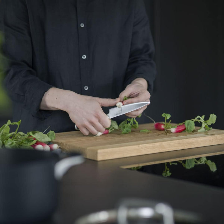 Fiskars Tomatenmesser, Gesamtlänge: 22 cm, Qualitätsstahl/Kunststoff, Schwarz, Royal, 1016462 11 cm