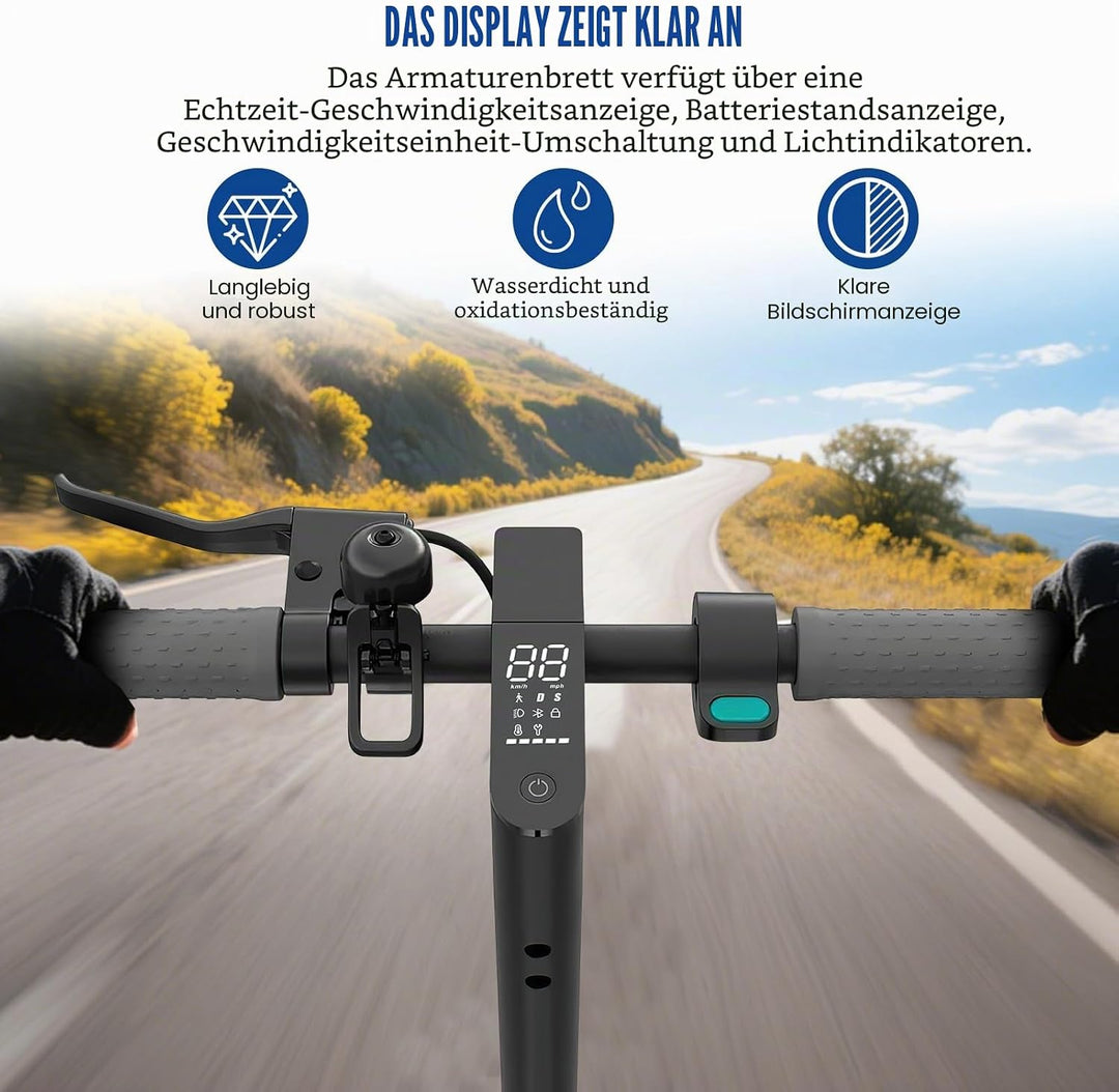 Elektroroller Dashboard für Xiaomi 1S/Pro/Pro 2, E-Scooter Armaturenbrett mit Abdeckung, Klare Daten