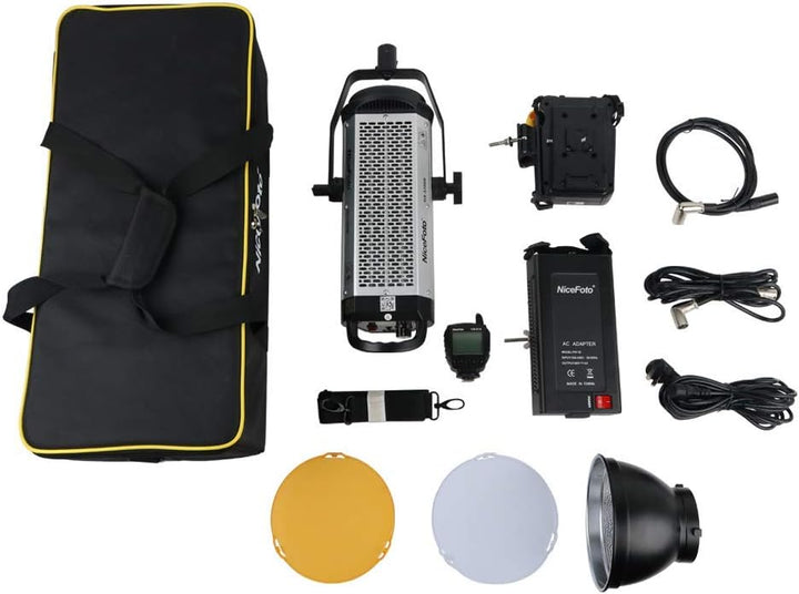 NiceFoto HA-3300B LED-Video-COB-Licht mit Tageslichtausgleich CRI95 & TLCI95 +, 65200lux @ 1M Bowens