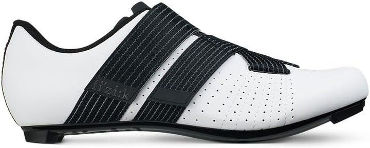 fizik Tempo Powerstrap R5 Unisex Fahrradschuh 40.5 EU Weiss Schwarz, 40.5 EU Weiss Schwarz