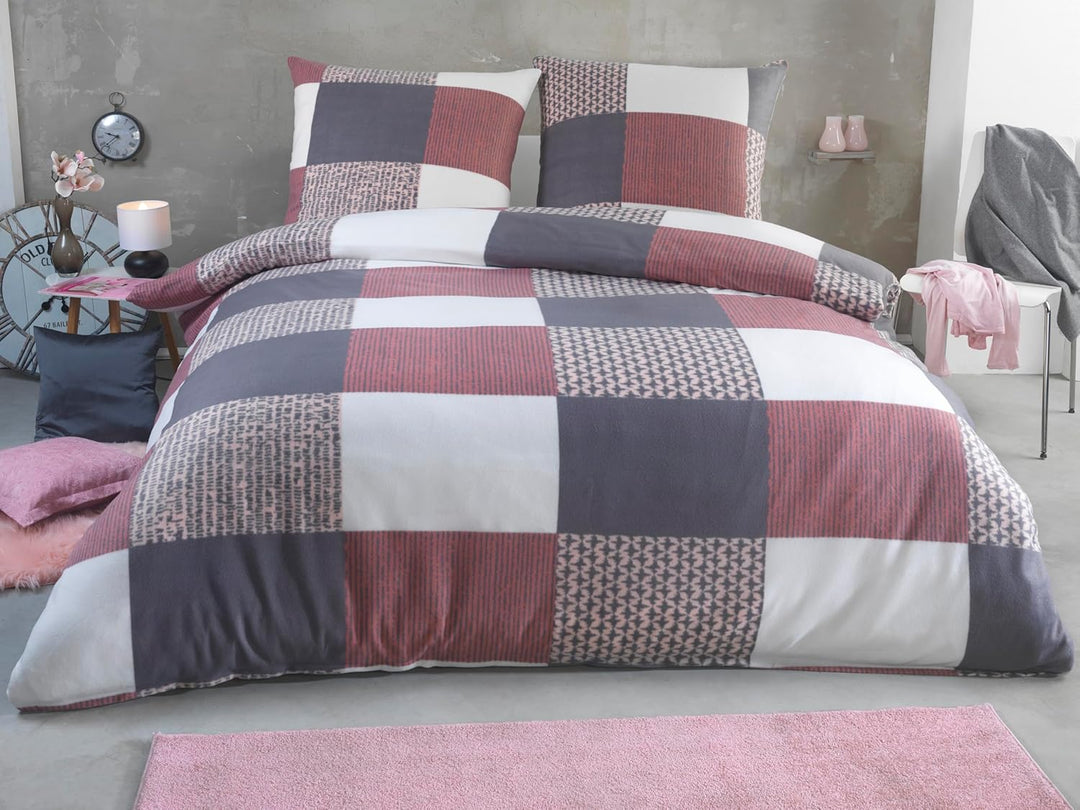 DreamHome Warme Winter Mikrofaser Termo Fleece Bettwäsche 135x200 155x220 200x200 für die Kaltejahre