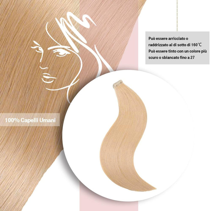 Tape Extensions Echthaar 100% Natürliche Echthaar Extensions Tape Remy Haar Extension Tape in Nahtlo