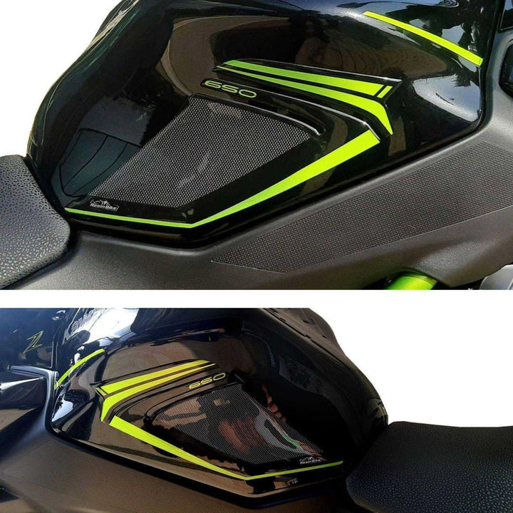 Aufkleber Motorrad Kompatibel Mit Kawasaki Z 650 2021. Tankpad - Schutz Seitenlichter Stopfen - Schu