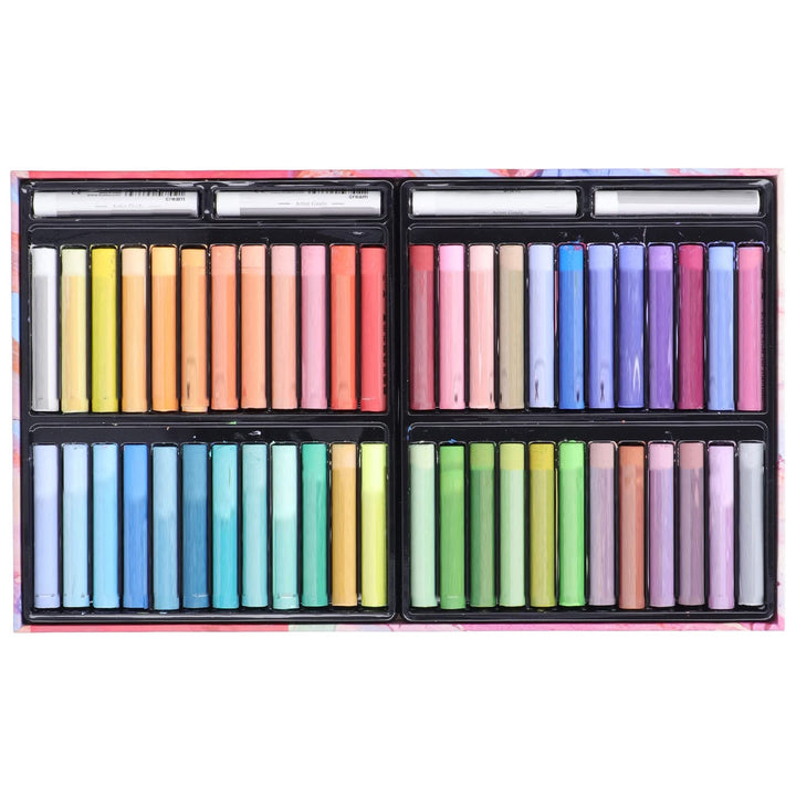 Qcwwy Öl-Pastell-Set, 52 Stück Super Weiches Öl-Pastell-Set Gemischtes Öl-Pigment-Wachs-Pastell-Kuns